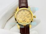 Swiss Replica Vacheron Constantin Malte Dual Time Regulator Chronometer Watch Yellow Gold